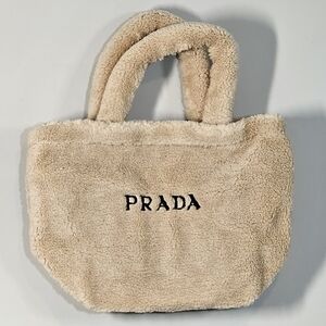 Prada Tan Plush Tote Bag